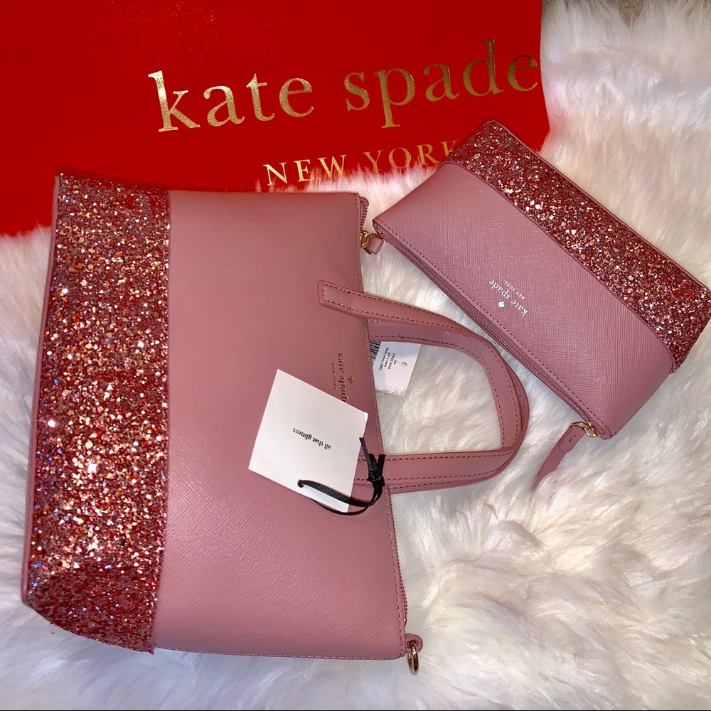 โ Kate spade ina Greta crossbody Shiloh pouch SET - Picture 1 of 7